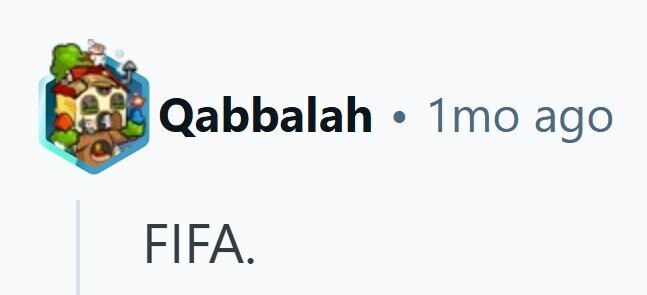 Qabbalah . 1mo ago FIFA. 