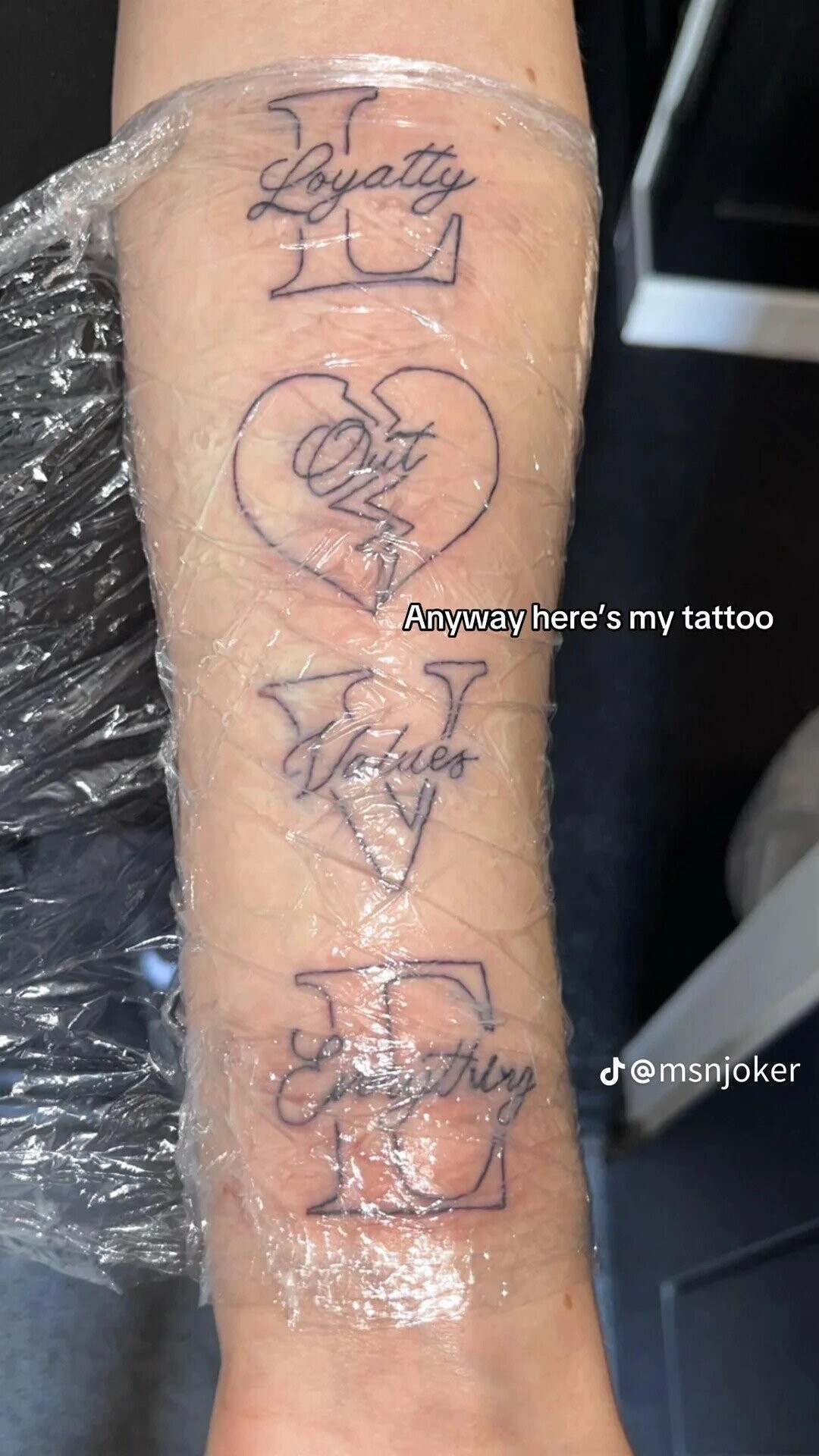 Loyatty Anyway here's my tattoo and J@msnjoker