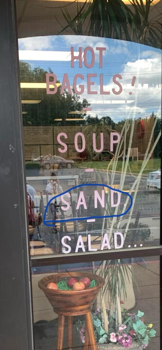 HOT BAGELS! SOUP SAND SALAD...