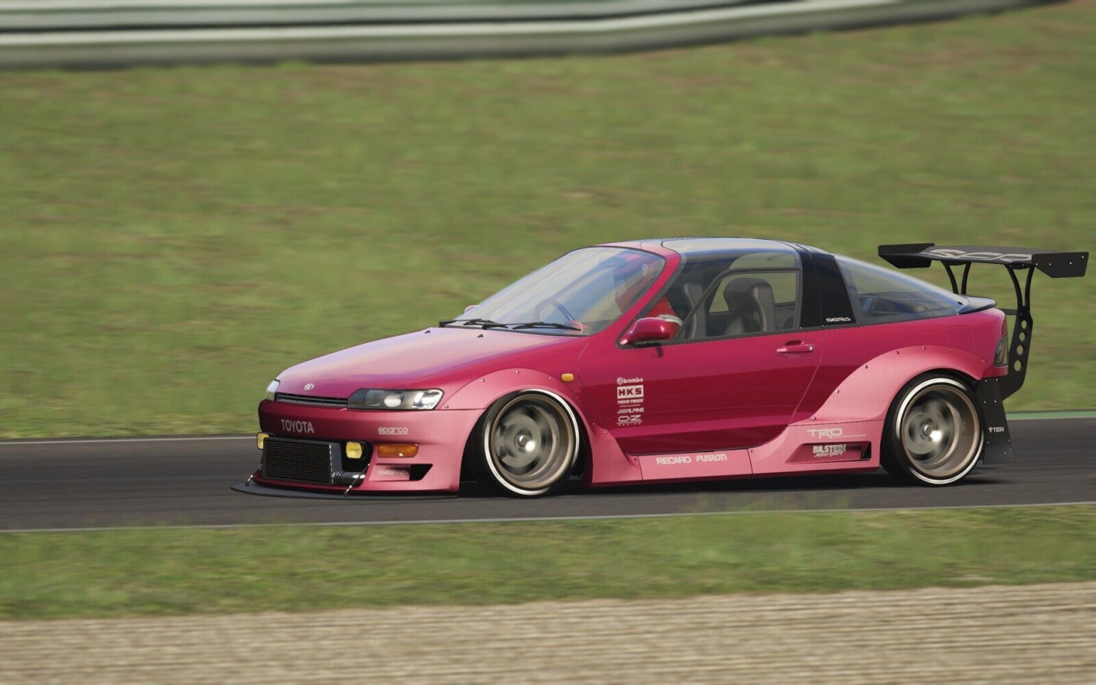 Obrombo HKS TOYOTIRES TOYOTA ALPINE OZ eparco THE TRD TTEIN BILSTEIN RECARO FUSION