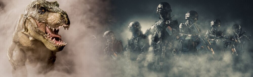 Cracked VS: T. rex vs. SWAT Team