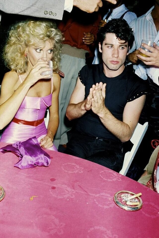 Slick Behind the Scenes Photos from “Grease” in 1978