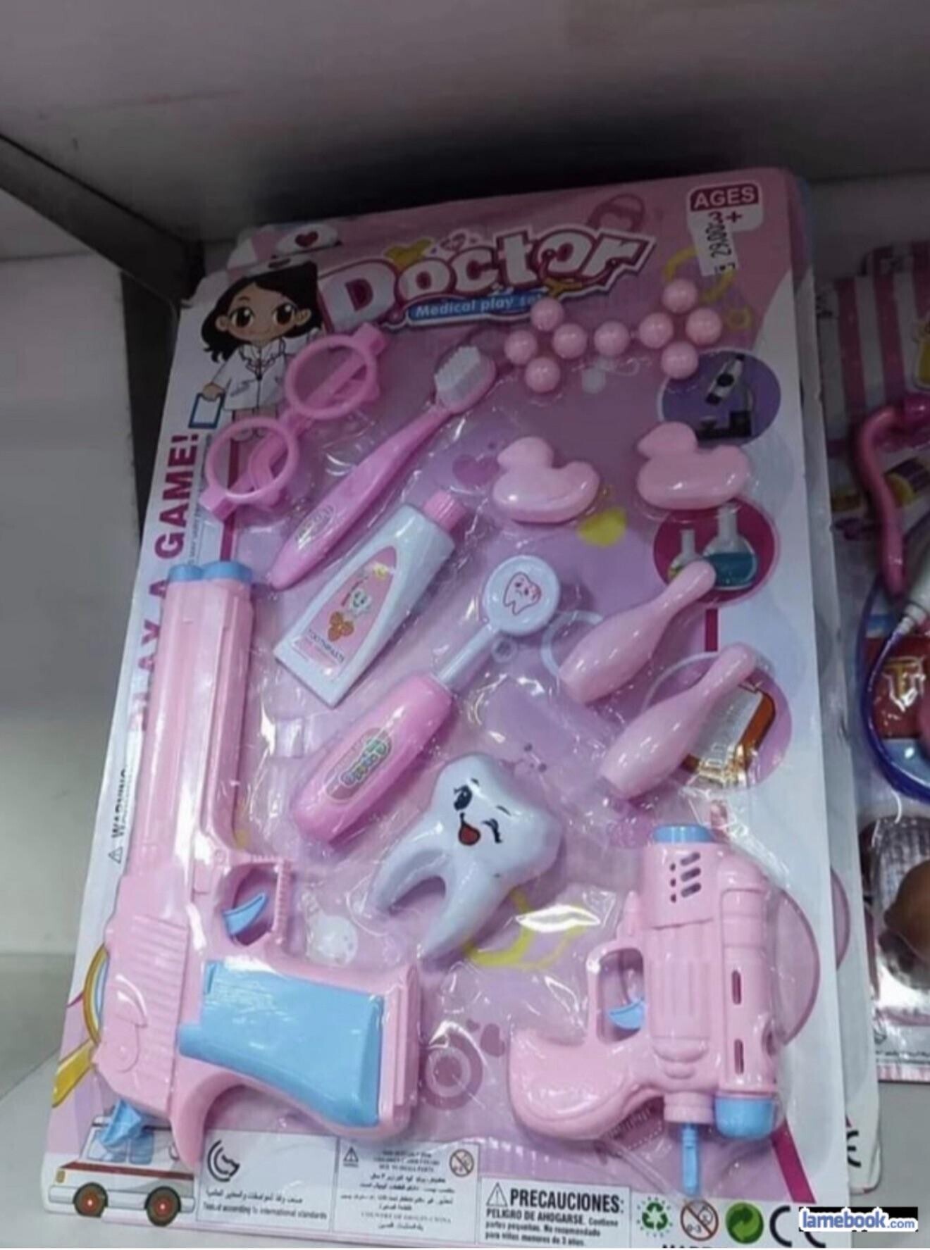 AGES Doctor 2 Medical play for the GAME! TOOTHPASTE PLAV WASHING - - Fix - - MA J. ي de - بيد - - معى وقا سخير محيا - - - إدارة - No a - PRECAUCIONES: international هوا VA MINA PELIGRO DE AHOGARSE Contiene فسين partes No resemendado lamebook.com para withen - de lates