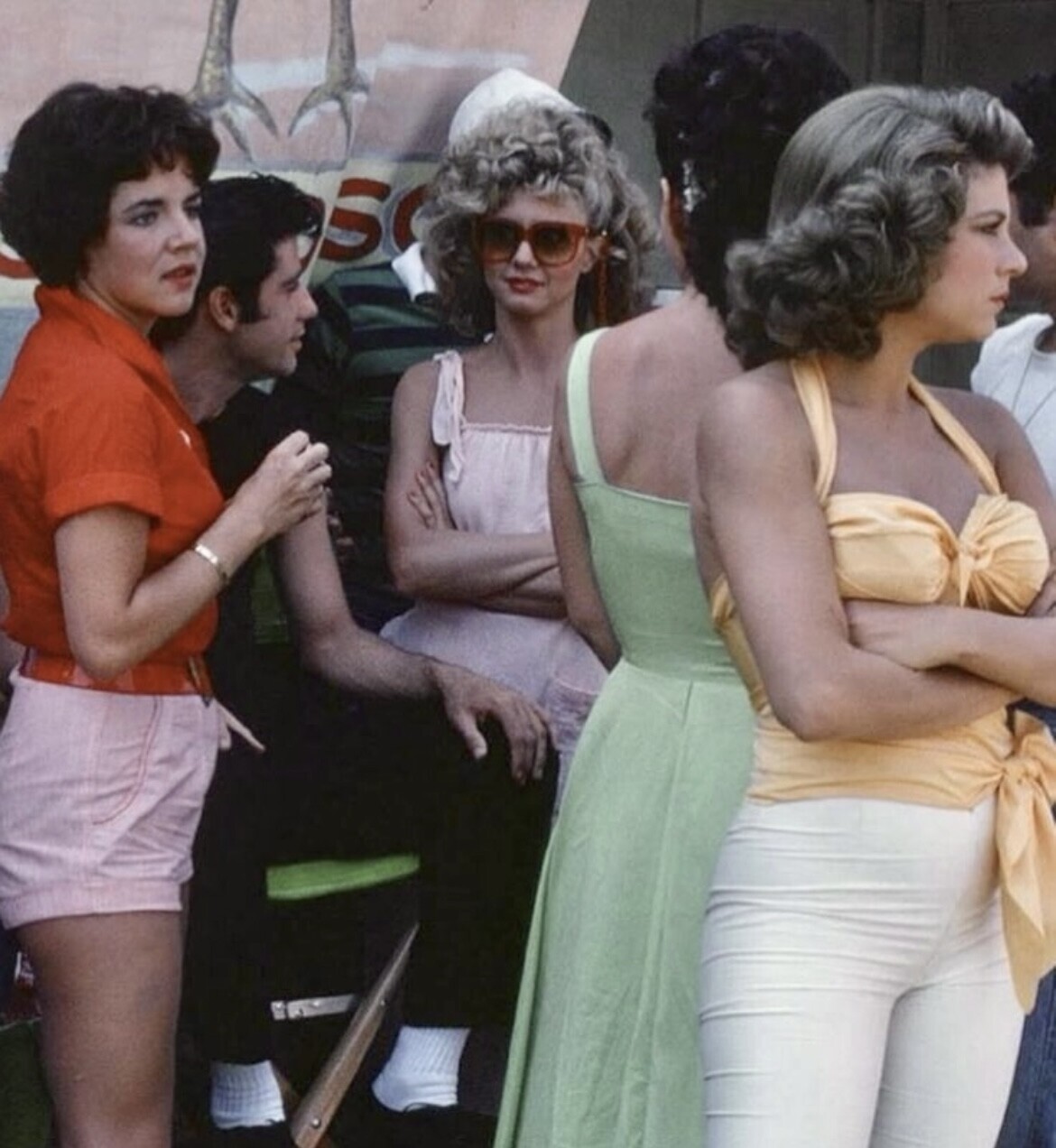 Slick Behind the Scenes Photos from “Grease” in 1978