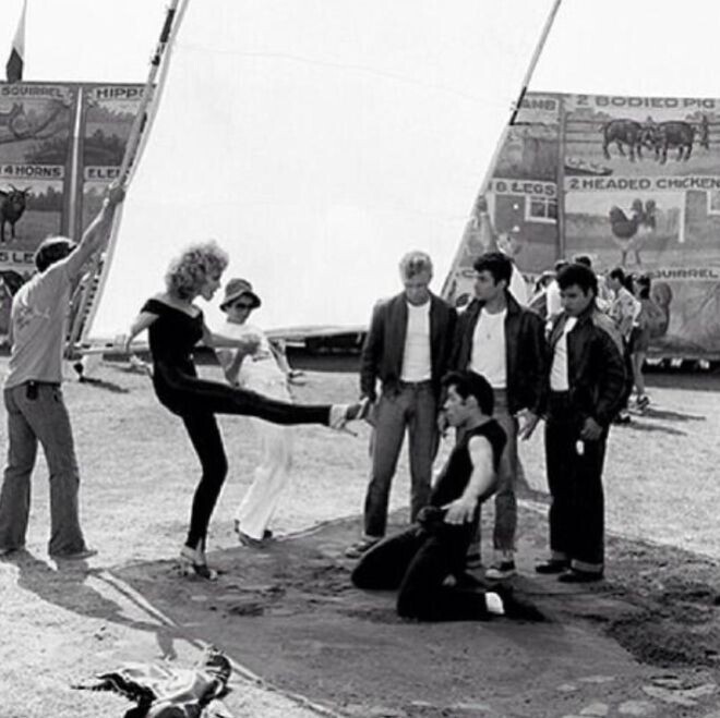 Slick Behind the Scenes Photos from “Grease” in 1978