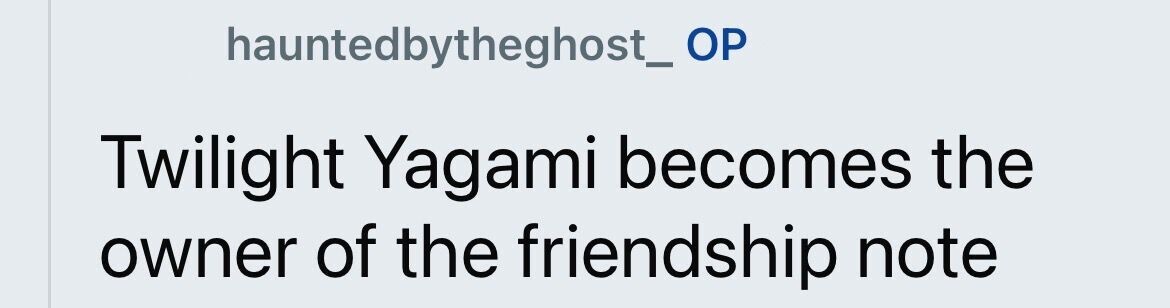 hauntedbytheghost_ OP Twilight Yagami becomes the owner of the friendship note