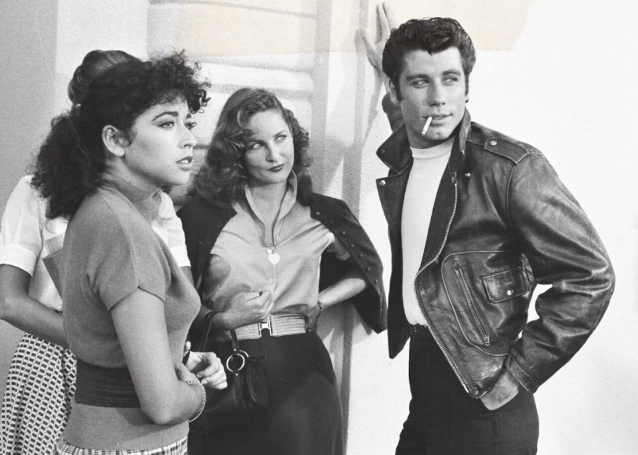 Slick Behind the Scenes Photos from “Grease” in 1978