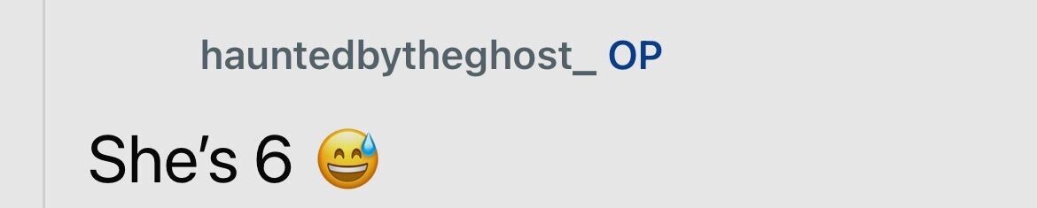 hauntedbytheghost_ ОР She's 6
