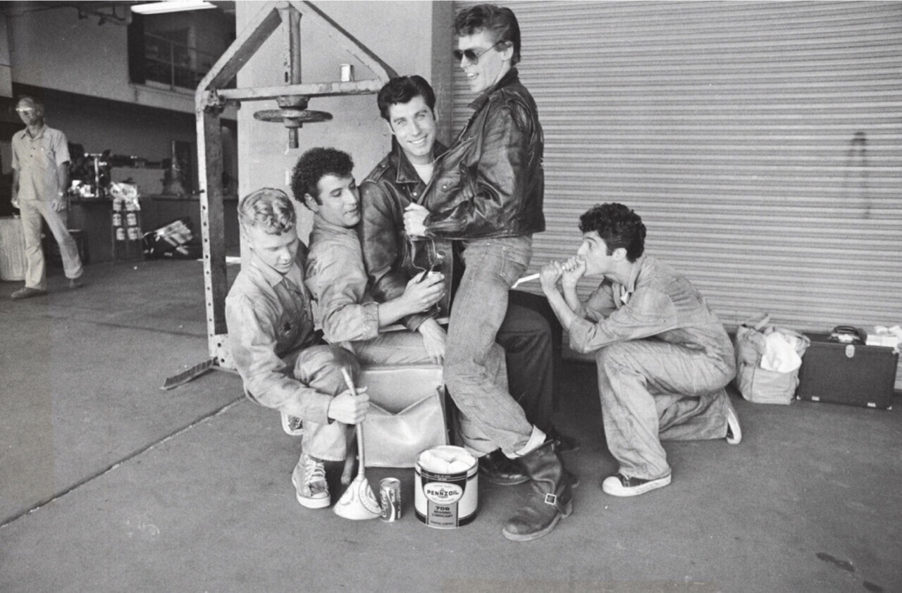 Slick Behind the Scenes Photos from “Grease” in 1978