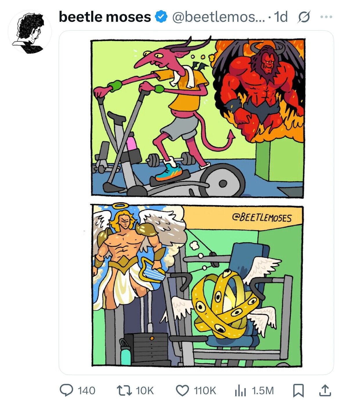 beetle moses @beetlemos... . 1d s ... @BEETLEMOSES 140 10K 110K 1.5M 