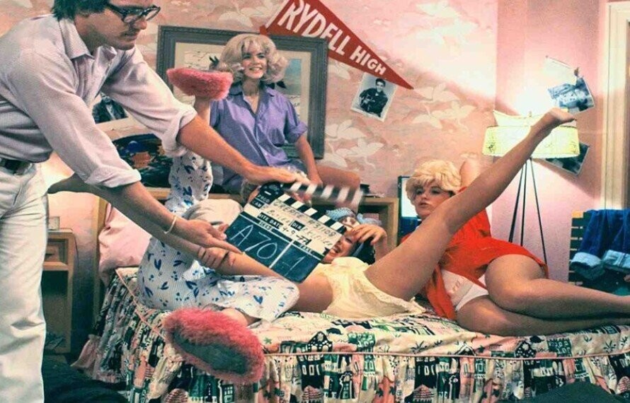 Slick Behind the Scenes Photos from “Grease” in 1978