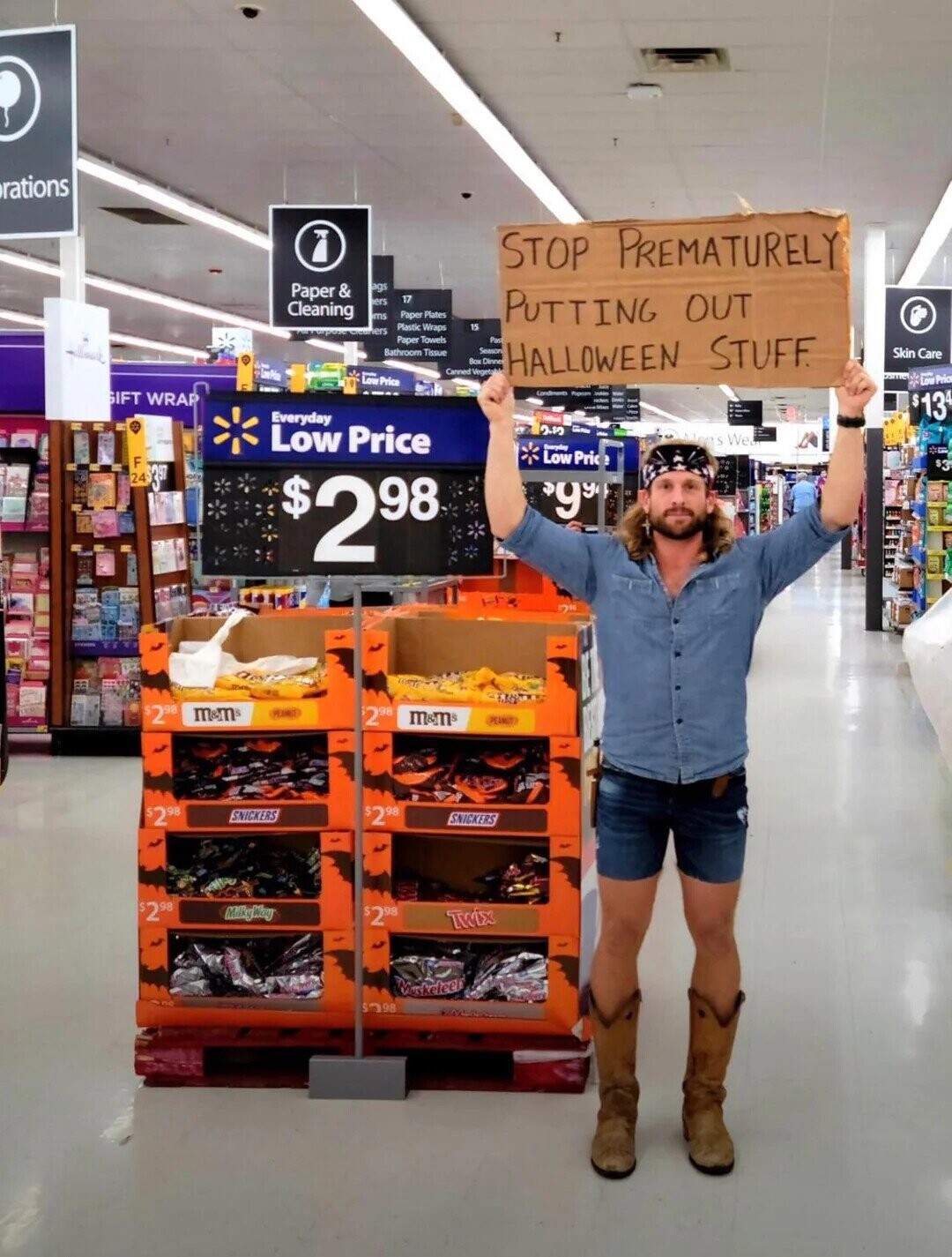 rations STOP PREMATURELY Paper & ags 17 ers Cleaning Paper Plates ms PUTTING OUT Plastic Wraps 15 ers Paper Towels Pas allmack Season Bathroom Tissue Box Dinner Canned Vegetable HALLOWEEN STUFF. Skin Care LawPile Low Price better Pria LS GIFT WRAP Condiments Popcor $134 Everyday Low Price 0.10 Mee S We KG Low Pric F 53 24 $298 99 $298 m&m's PEANUT 298 m&m® PEANUT SNICKERS $298 $298 SNICKERS $298 MilkyWay $298 Twix Musketeel SO98