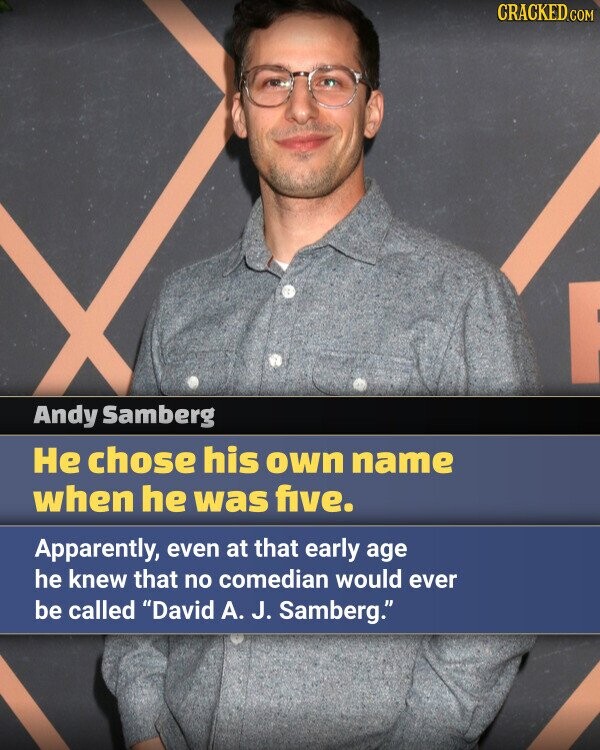 20 Facts About Andy Samberg To Read In A Silly Voice 