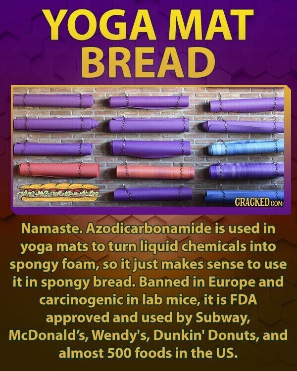 Azodicarbonamide Bread. List 23 Fast Food Chains That Were Caught Being Shady and Downright ...