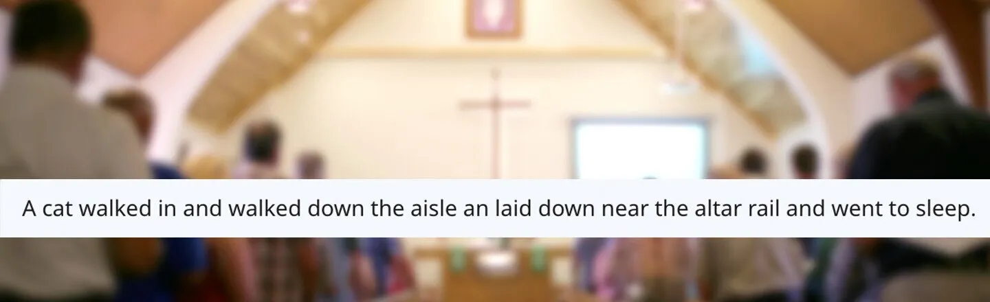 21 Funny Things That Have Happened in a Church
