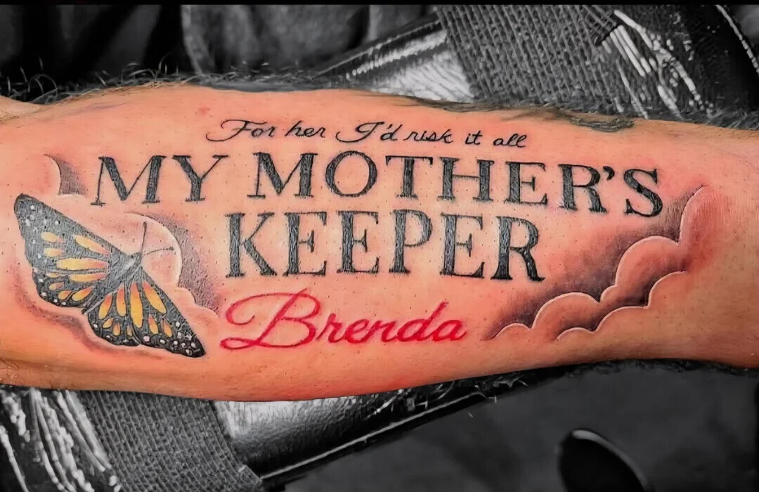 For her I'd risk it all MY MOTHER'S KEEPER Brenda