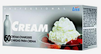 PROFESSIONAL LISS CREAM 50 CREAM CHARGERS CARGAS PARA CREMA 