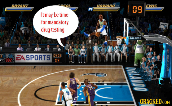 BRVAT HOWAAD ifve 09 EWIS P1 It may be time for mandatory drug testing SPLNING ARLANDO M n 3 FASPORTS 04.03 204 002 09 OLANDO X02 16 CRACKED.COM