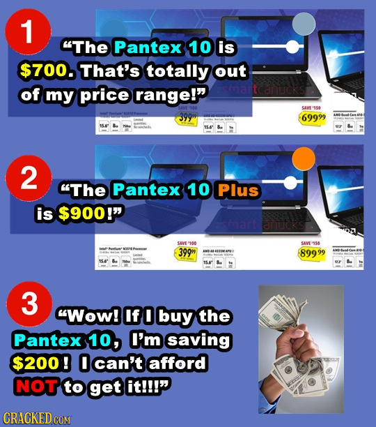 1 The Pantex 10 is $700. That's totally out of tcatucks my price range! SAVE'SA 69999 15.6 2 The Pantex 10 Plus is $900! anucks TAVE '1o0 SAVE 5