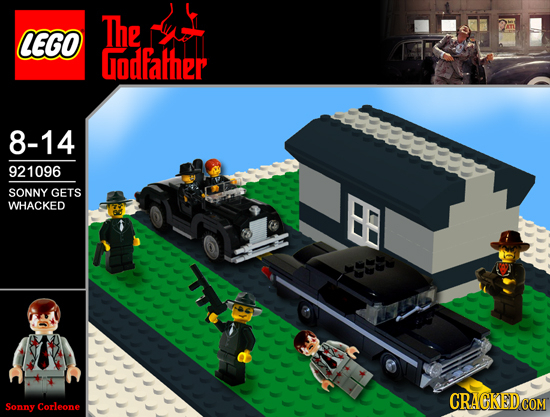 The LEGO Godfalher peeeeeiy 8-14 921096 SONNY GETS WHACKED Sonny Corleone 