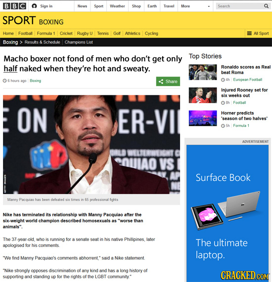 BBc Sign In News Sport Weather Shop Earth Travel More Search SPORT BOXING Home Foothal Formula 1 Cricket Rugby Tennis Golf Athletics Cycling Al Sport 