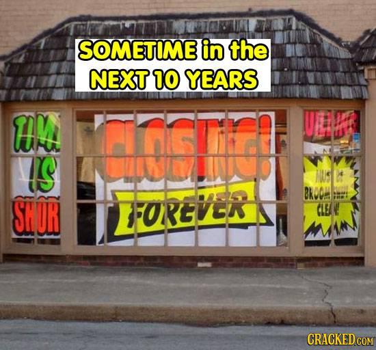SOMETIME in the NEXT 10 YEARS M IS MUS E BKOOM SHUR LOREVER CLE CRACKED COM