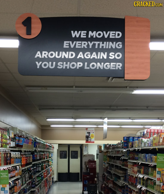 CRACKED COM WE MOVED EVERYTHING AROUND AGAIN SO YOU SHOP LONGER