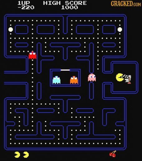 1UP HIGH SCORE CRACKED.COM -220 1000 H r NiTUrnt ......