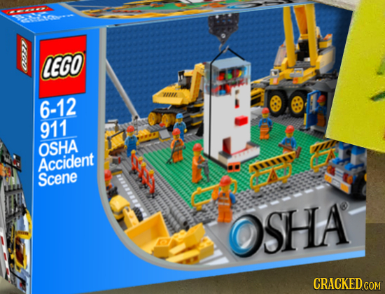 LEGO 111. 6-12 911 OSHA auin Accident Scene OSHA CRACKED COM