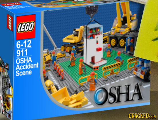 LEGO 111. 6-12 911 OSHA auin Accident Scene OSHA CRACKED COM 