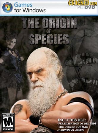 CRACKED Games CON PC DVD for Windows THE ORIGIN OF SPECIES MMATUIRE 124 M INCLUDES DLC: -FERTILISATION OF ORCEIDS .THE DESCENT OF MAN ESRE -DARWIN VS.
