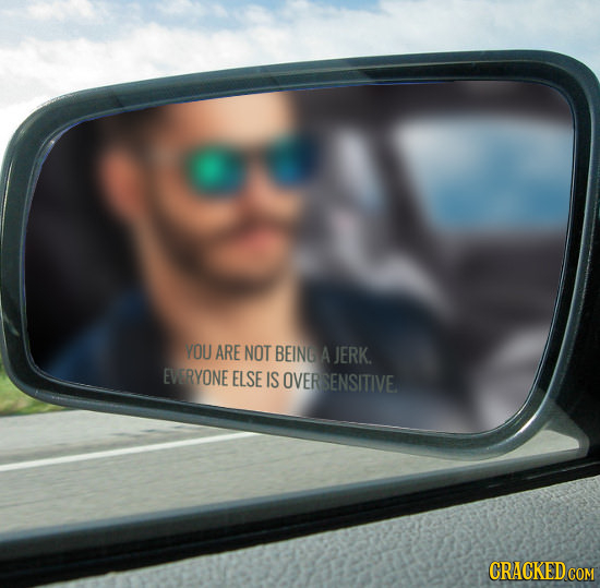 YOU ARE NOT BEINE A JERK. EVERYONE ELSE IS OVER SENSITIVE. CRACKED COM