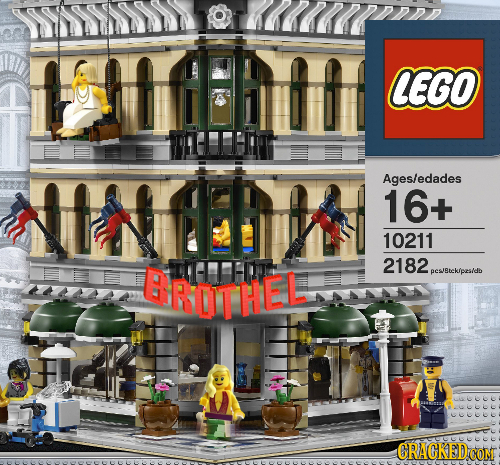 SSSm LEGO Ages/edades 16+ 10211 BROTHEL 2182 pesBteklpesldb CRACKEDCO