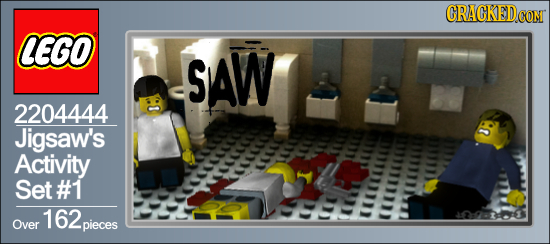 CRACKEDe co LEGO SAW 2204444 Jigsaw's Activity Set#1 162 Over pieces 