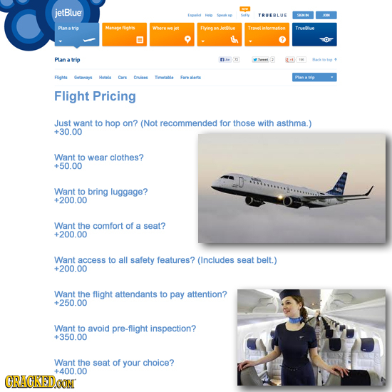 jetBlue Faliof Hlo TRUEBLUE SINN Planatri flights Flying TrueBhue Plan a trip Rack FUghts Geans Hoalls Cars Cnines Timetanle Fare alerts Flight Pricin