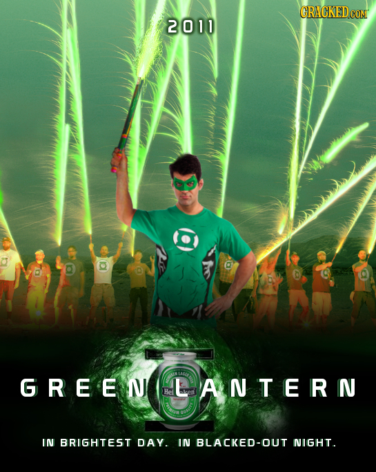 GRACKEDCON 2011 L GREEN LANTERN He IN BRIGHTEST DAY. IN BLACKED-OUT NIGHT.