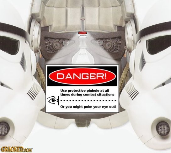 DANGER! Use protective pinhole at all times during combat situations Or you might poke your eye out! ORAGKEDOON 