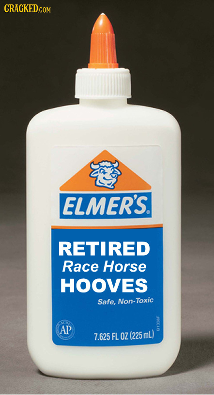 ELMER'S. RETIRED Race Horse HOOVES Safe, Non-Toxic D AP 7.625 FL OZ (225 mL) 