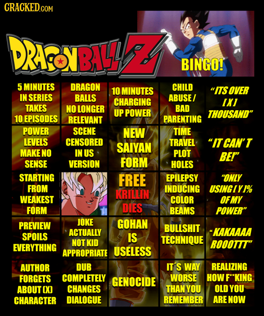 CRACKEDGOM DRACOVBALL BINGO! 5 MINUTES DRAGON MINUTES CHILD 10 ITS OVER IN SERIES BALLS ABUSE/ CHARGING IKI TAKES NO LONGER BAD UP POWER THOUSAND 10E