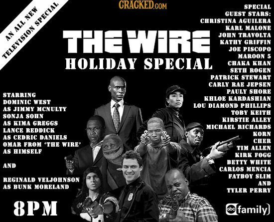 CRACKED SPECIAL GUEST STARS: NEW CHRISTINA AGUILERA SPECIAL KARL MALONE All TTHEWERE JOHN TRAVOLTA AN KATHY GRIFFIN JOE PISCOPO TELEvIson MAROON 5 HOL