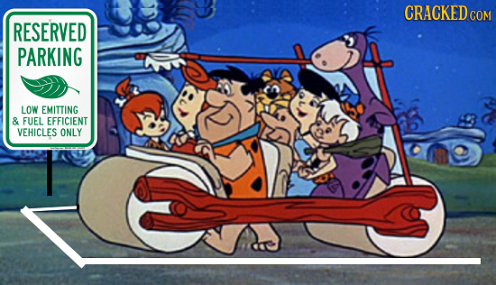 CRACKED cO COM RESERVED PARKING LOW EMITTING & FUEL EFFICIENT VEHICLES ONLY