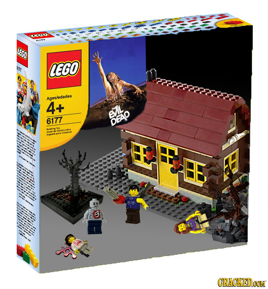 CCOS LEGO CEGO Agesledades 4+ EVIL 6177 DEAO E CRACKEDOON