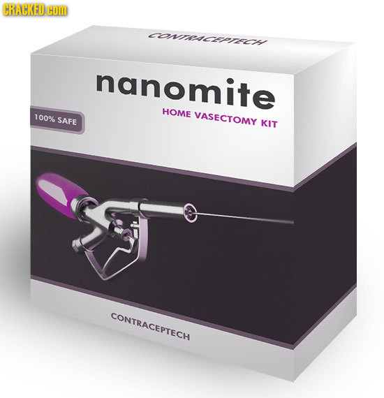 CRACKED.C HOm conacepTECH mhite HOME 100% VASECTOMY SAFE KIT CONTRACEPTECH