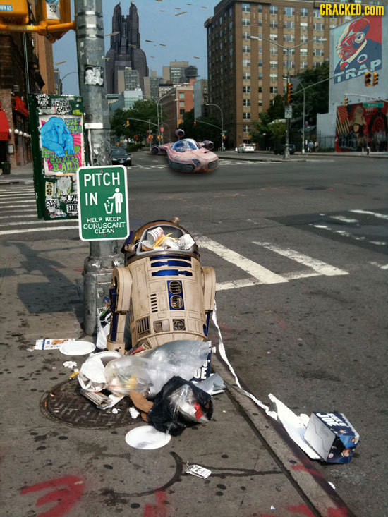 CRACKED.CON CHEV CHEW PITCH IN U LE HELP KEEP CORUSCANT CLEAN OD aff