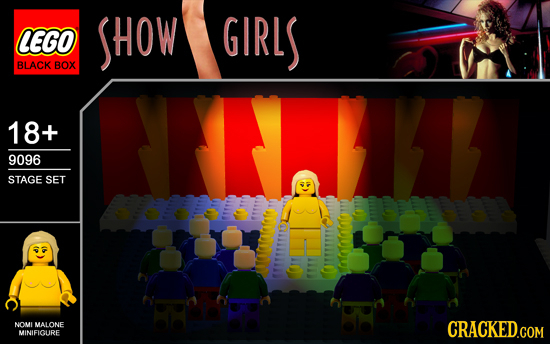 LEGO SHOW GIRLS BLACK BOX 18+ 9096 STAGE SET NOMI MALONE CRACKEDGOM MINLEICURE