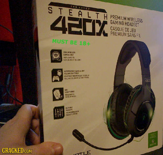 STEALTH ERHEDACF 4EDC PREMIUM WIRELESS GAMING HEADSET CASQUE DE JEU PREMIUM SANS FI MUST BE 184 1tWRELESS AME OHAT fa SONOOHEVETOUCRAT INEDEKCENTAME L