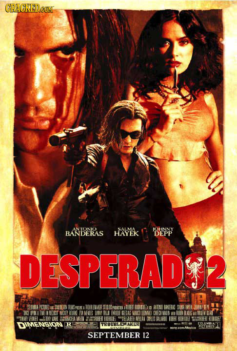 CRACKEDEONMT ANTONIO SALMA OHNNY BANDERAS HAYEK DEPP DESPERADY UUBAPCUIDN NNIN RLRI TREMHLER STILDn NON EERT RTIGeD ATH ANE SOLL WYEL- JIN TE IPW TNE