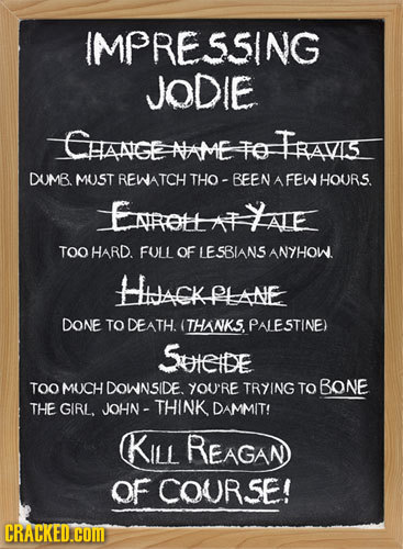 IMPRESSING JODIE CHANGE a5 NAME TO DUMB. MUST REWATCH THO BEEN A FEW HOURS. ENROHATYAE TOO HaRD. FULL OF LESBIANS ANYHOW. HACKPLANE DONE TO DEATH. THA