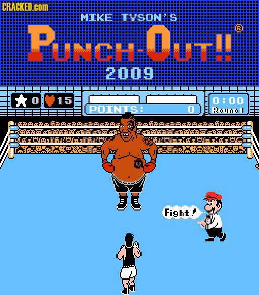 CRACKED.COM MIKE: TVSON S PUNCHOUT!! IRA 21009 15 0:00 POINTS Puo Fight! 