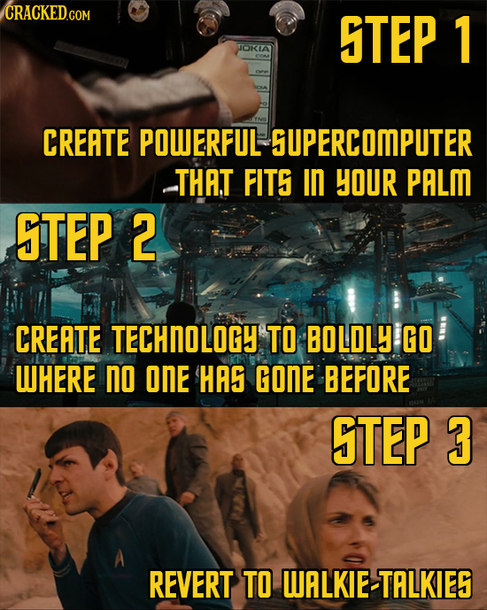 STEP 1 JOKIA COM CREATE POWERFUL SUPERCOMPUTER THAT FITS in YOUR PALM STEP 2 CREATE TECHNOLOGY TO BOLDLY GO WHERE no onE HAS GONE BEFORE STEP 3 REVERT
